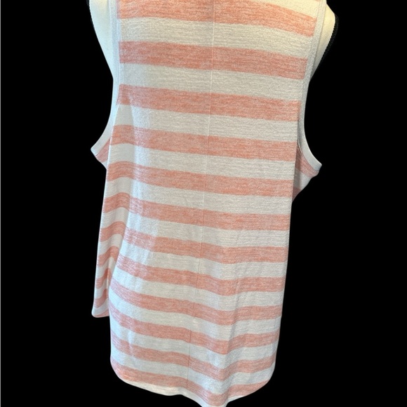 Market & Spruce Pink Striped Relaxed Tank Top - Picture 2 of 4